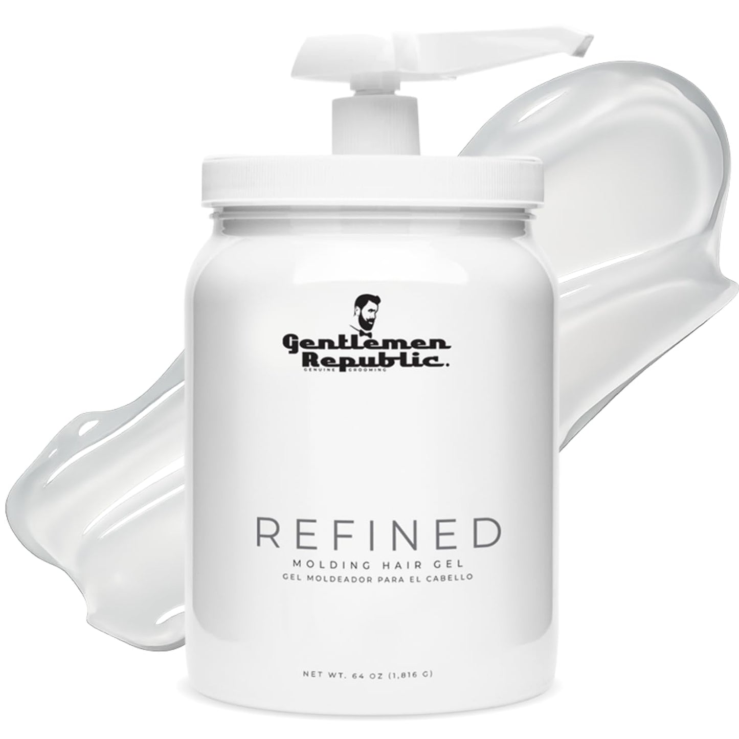 Refined Men's Hair Gel for Strong Hold and High Shine Finish