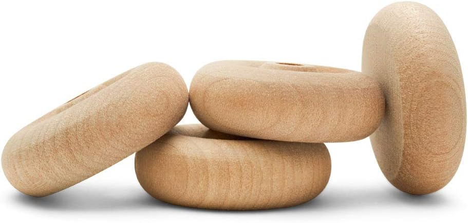 Classic Mini Wooden Wheels for Crafts and Model Vehicles