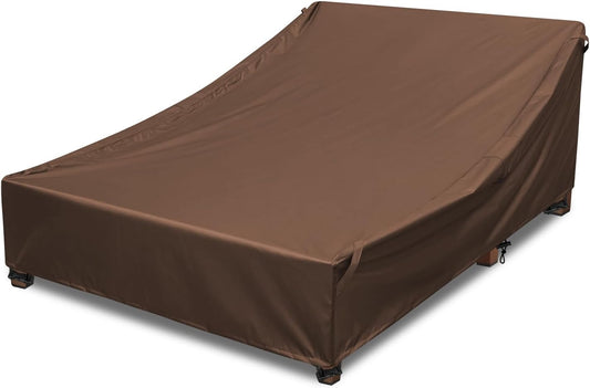 Outdoor Lounge Chair Cover for Double Wide Chaise Lounge Chairs