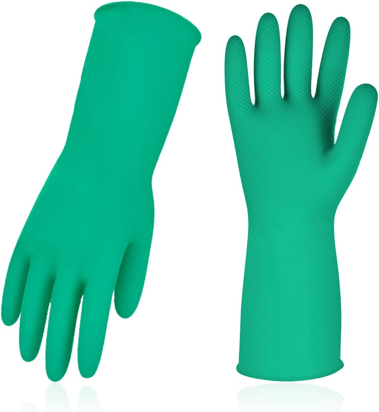 Rubber Dishwashing Gloves - Extra Thickness, Long Sleeves