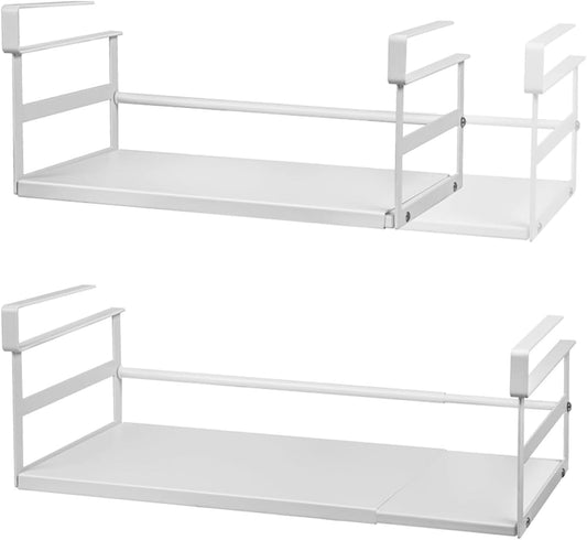 Under Shelf Storage Basket Organizer for Kitchen and Pantry Use