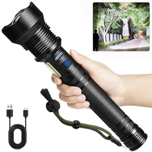 Cinlinso High Lumens Rechargeable Flashlight for Emergencies
