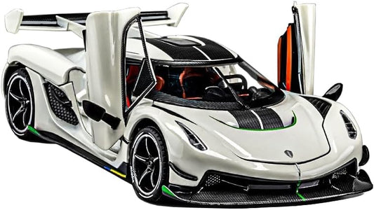 Toy Cars Model Koenigsegg Jesko 1/24 White Alloy Collectibles