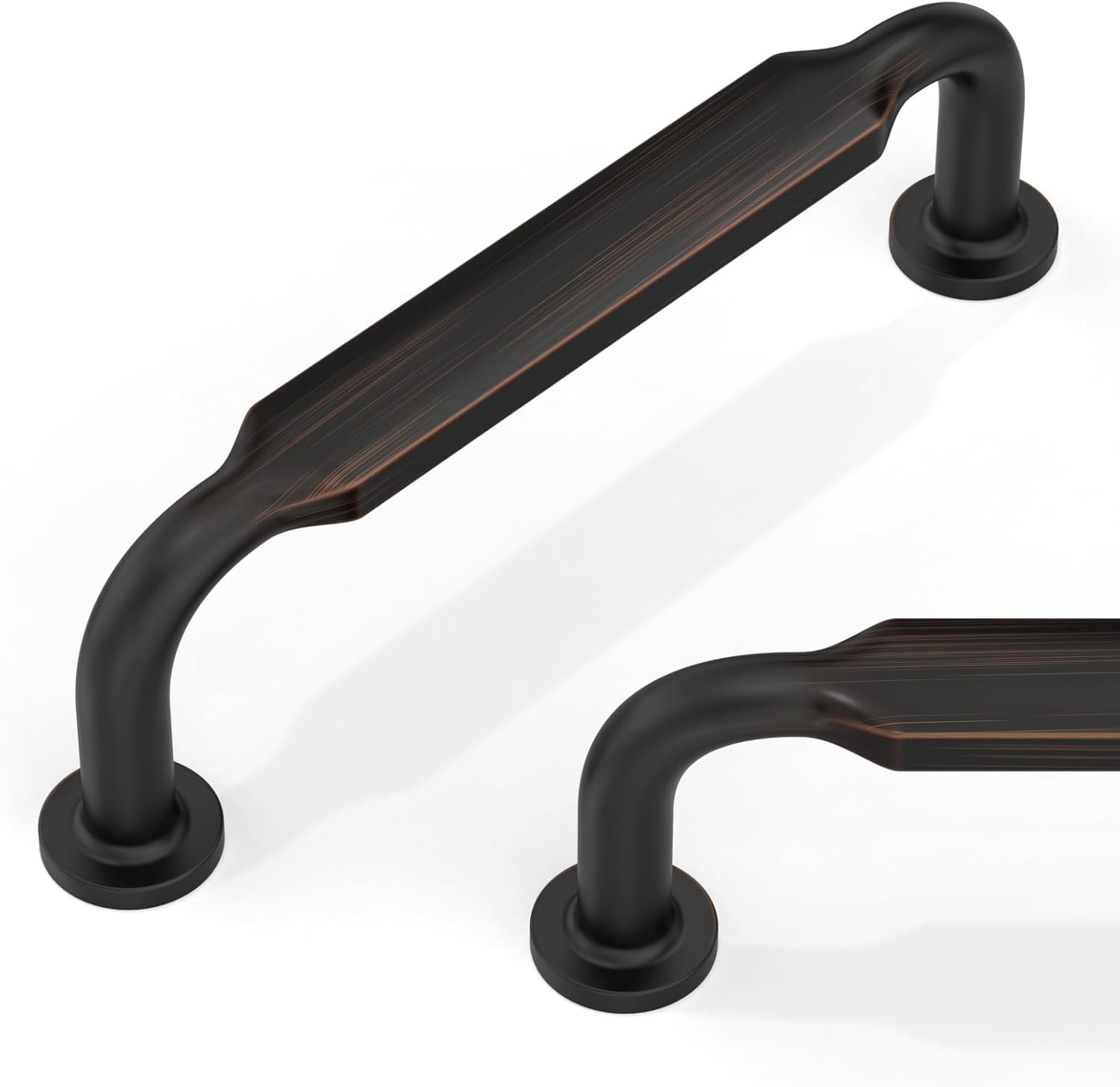 10 Pack Oil Rubbed Bronze Cabinet Pulls for Kitchen Drawers