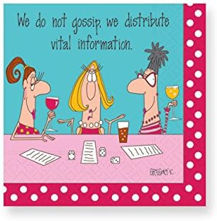 Vital Info Cocktail Napkins, Multicolor