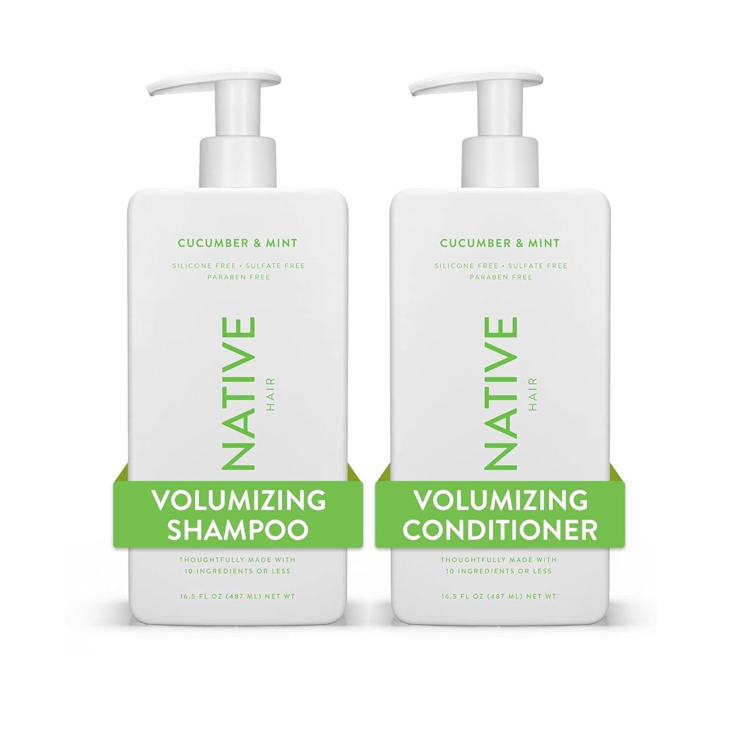 Cucumber Mint Twin Pack - Sulfate & Dye-Free - 16.5 Fl Oz x2