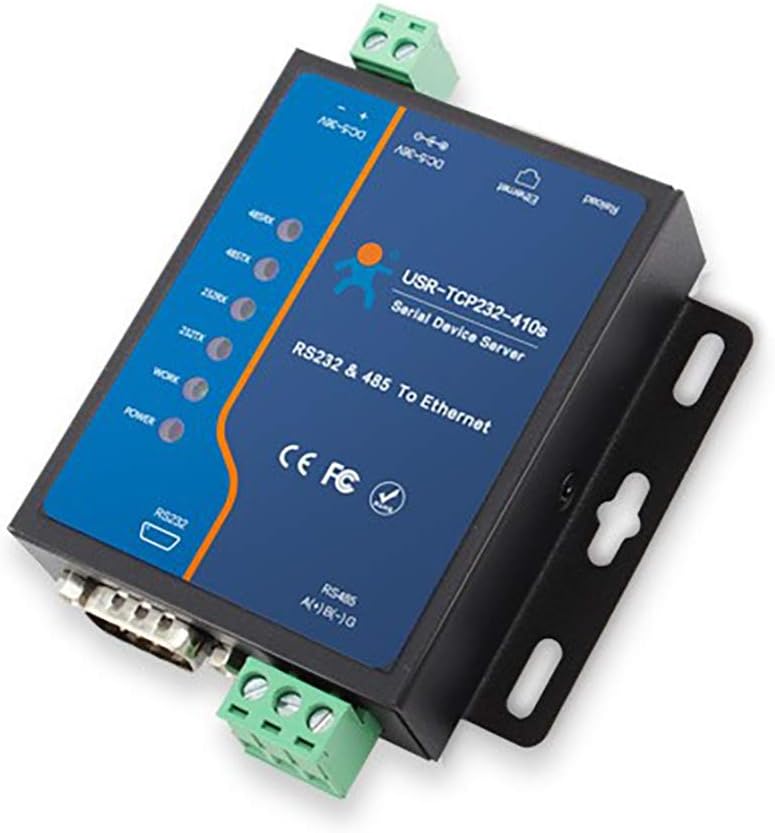 Serial to Ethernet Converter Adapter for RS232 RS485 TCP/IP Devices