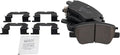 TRQ Front Brake Pads Ceramic Compatible with 2017-2021 Chevrolet Bolt