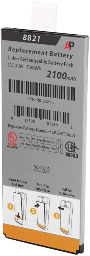 Replacement Battery for Cisco 8821 and 8821-EX Phones