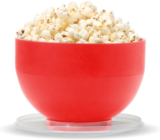 W&P Red Silicone Popcorn Popper | Eco-Friendly Collapsible Bowl | 4 Cups