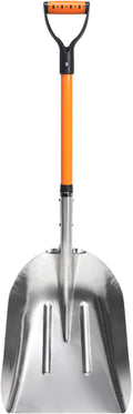 Aluminum Snow Shovel with D Handle 45in - Lightweight Heavy Duty
