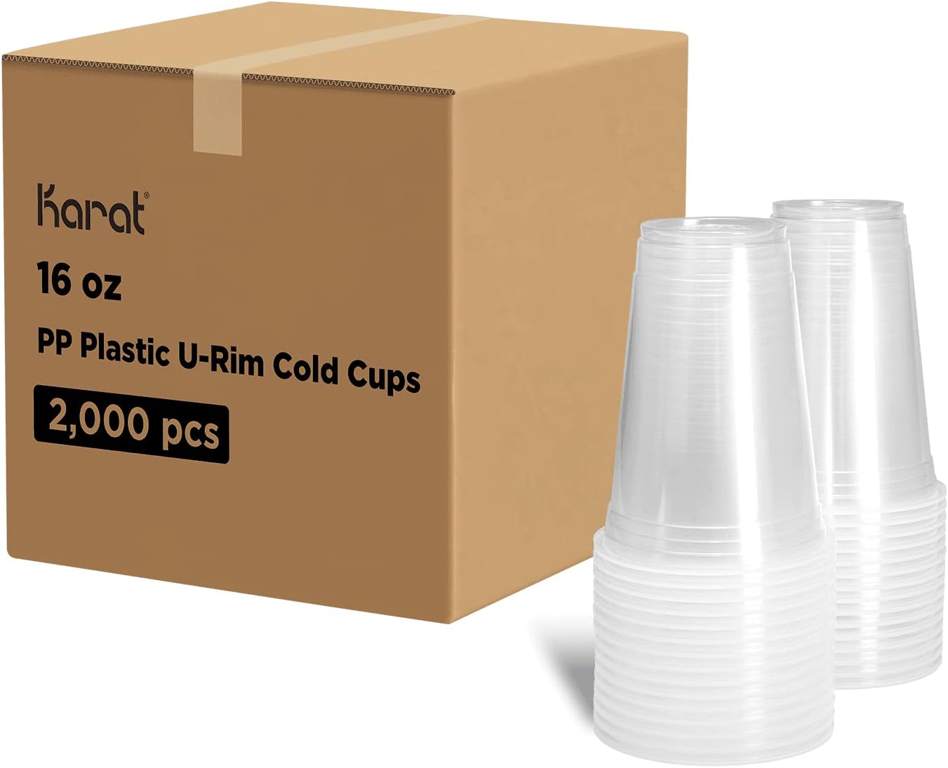 Karat 16oz Translucent PP Plastic U-Rim Disposable Cups Review