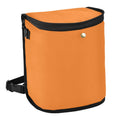 Dark Orange Car Trash Can with Lid - Waterproof, Compact 12in