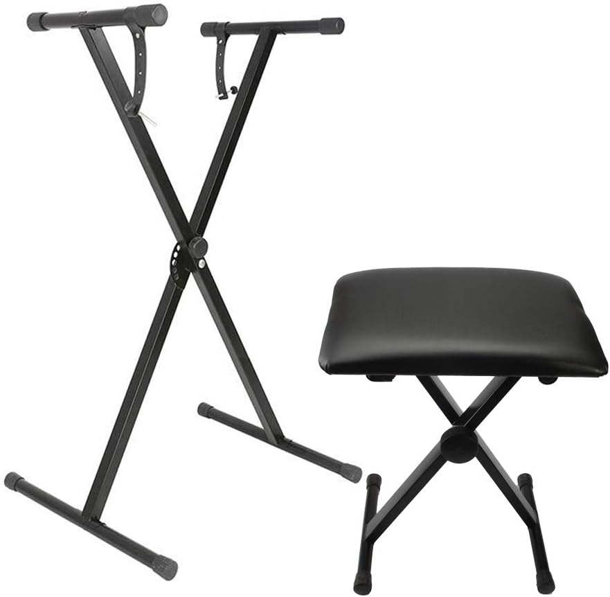 Heavy Duty Keyboard Stand and Bench for Musicians and Performers