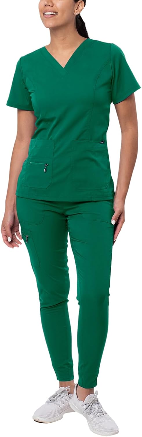 Adar Pro Flawless Plus Scrub Set for Women - Stylish Comfort
