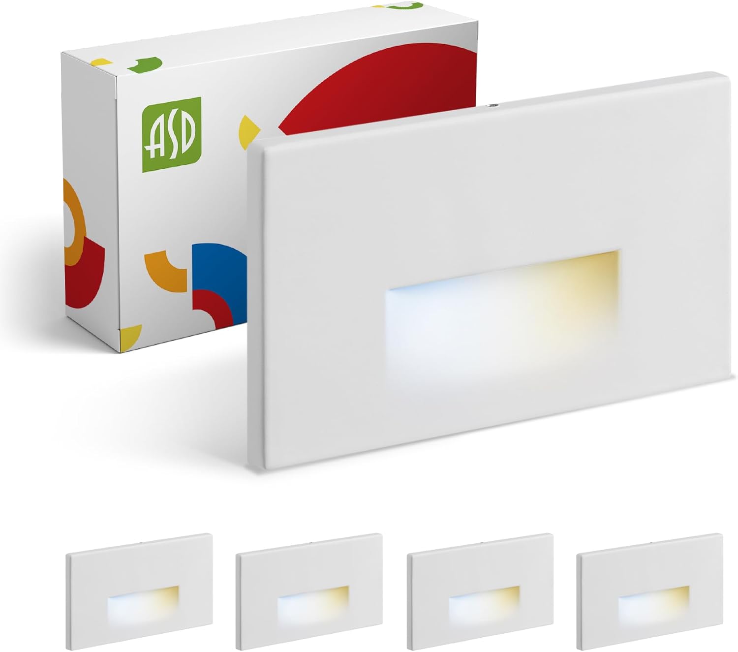 ASD LED Recessed Step Light Fixture for Indoor & Outdoor Use