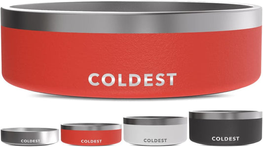 Coldest Dog Bowl - Anti Rust Metal, Non Slip, Insulated Design