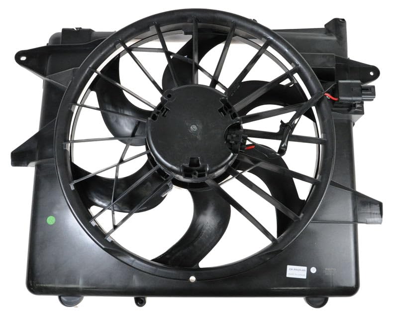 TRQ Radiator Cooling Fan Assembly for 2005-2014 Ford Mustang