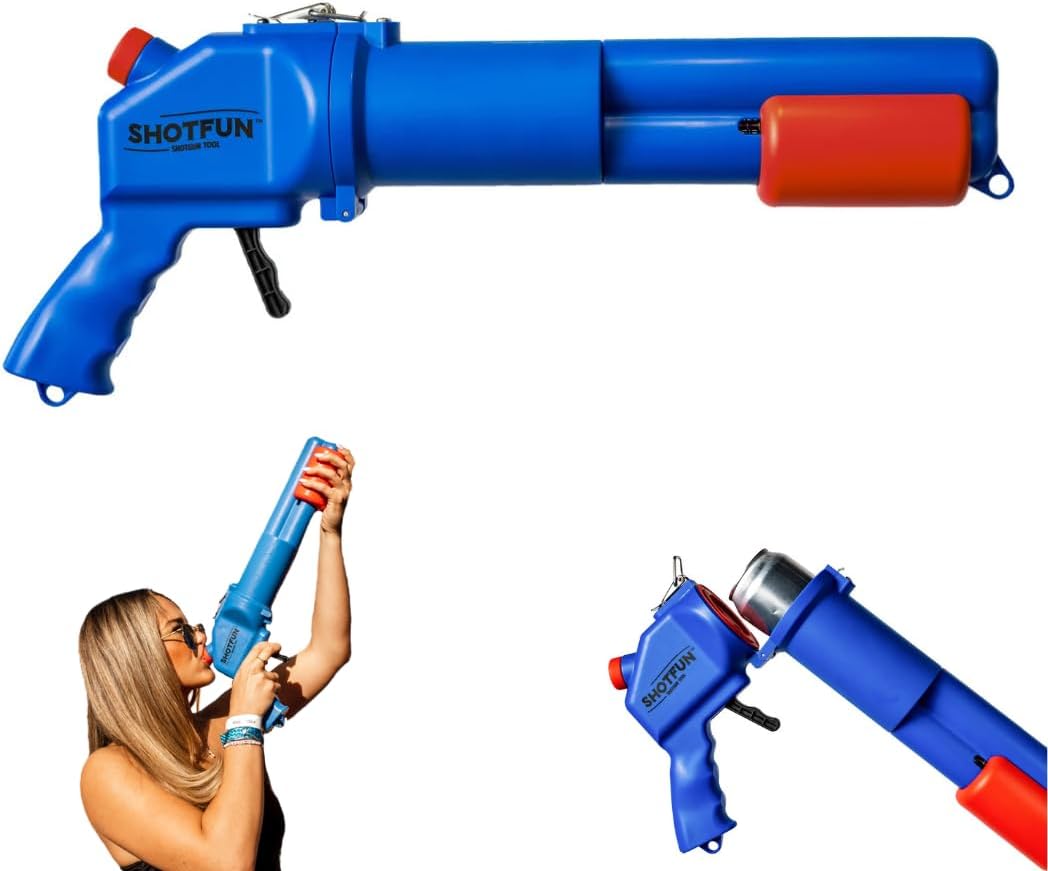 Shotfun Innovative Shotgun Tool for 12 oz Cans - Blue