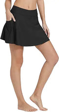 BALEAF Women's High Waisted Swim Skirt with Side Pocket