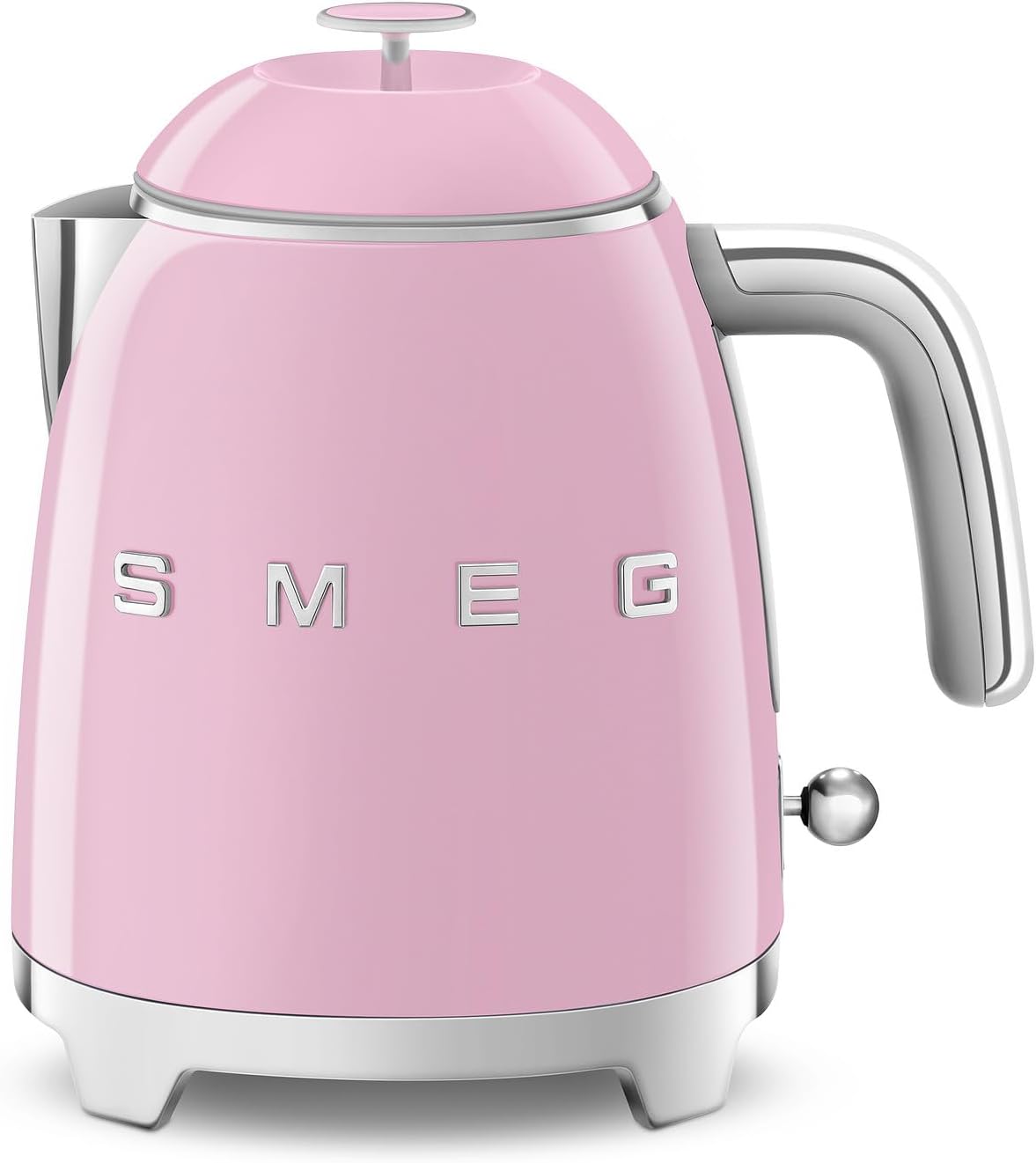 SMEG Mini 50fts Retro Style Electric Kettle in Pink for Home