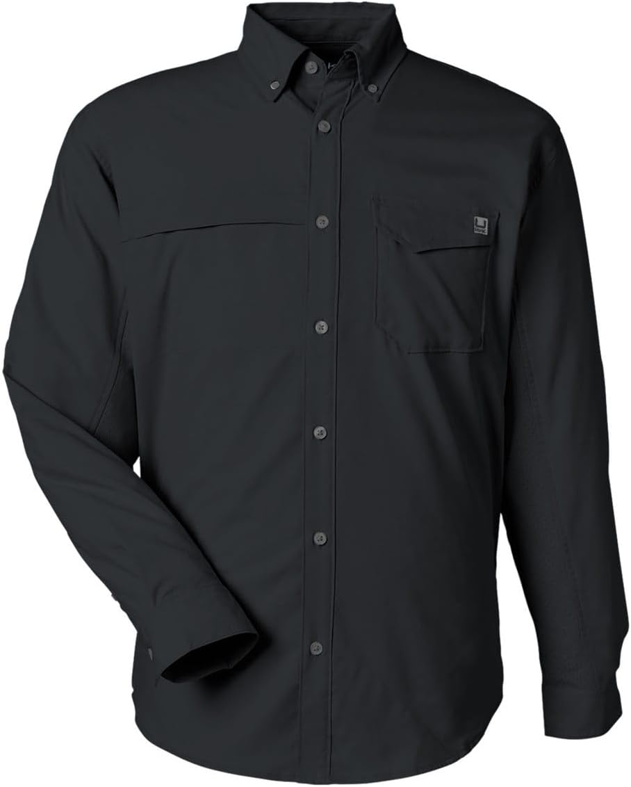 HUK Men's Tide Point Long Sleeve Button Down Shirt Review