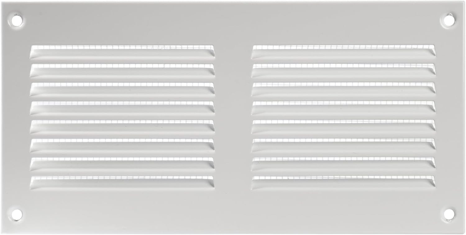 White Metal Air Cover Grille - Pest Guard Screen - Ozo Brothers