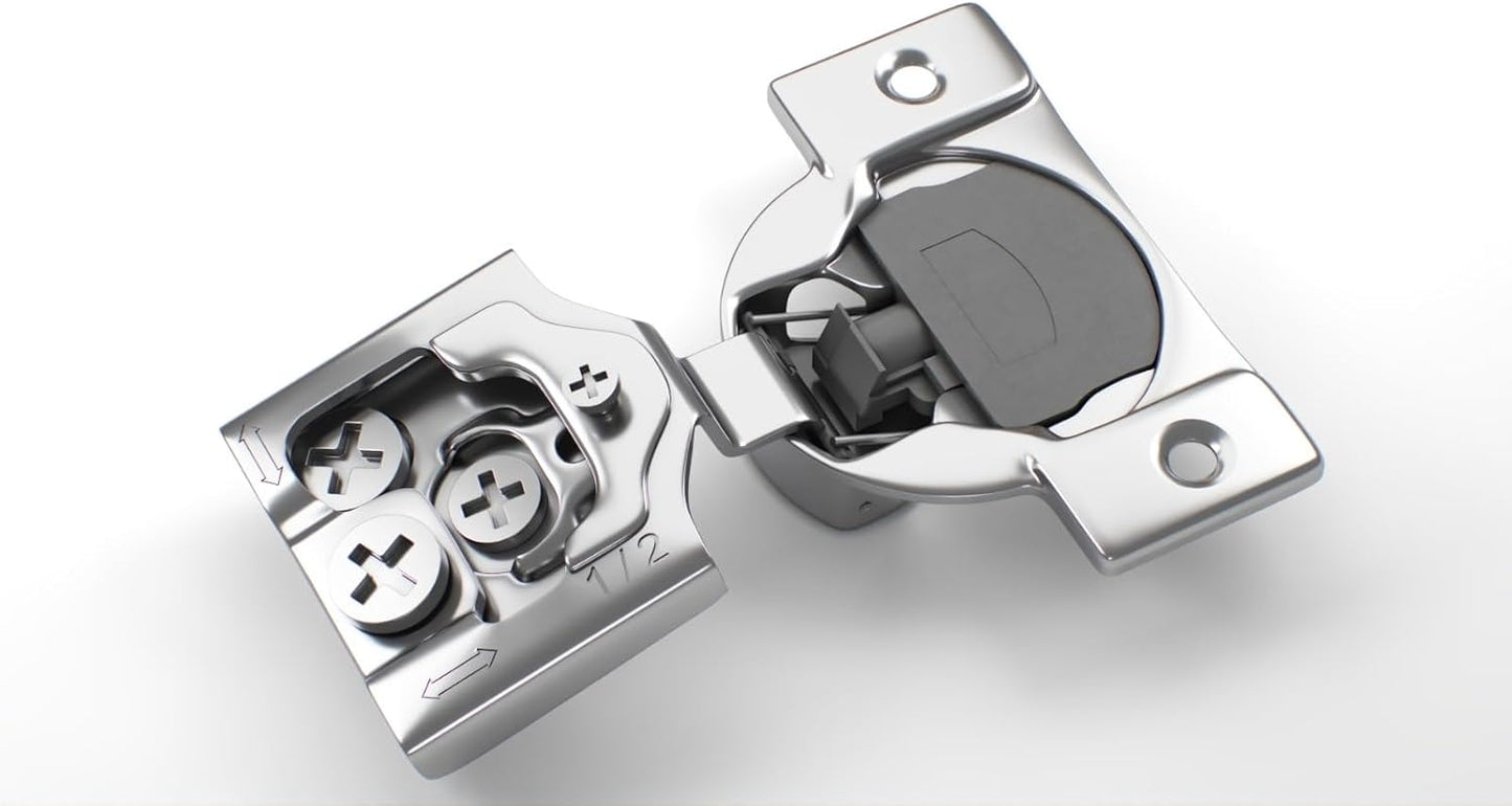 Berta 60-Pack Soft Closing Face Frame Cabinet Hinges for Kitchen