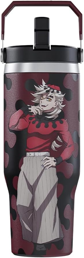 Demon Slayer Doma Tumbler with Lid - Perfect for Anime Fans