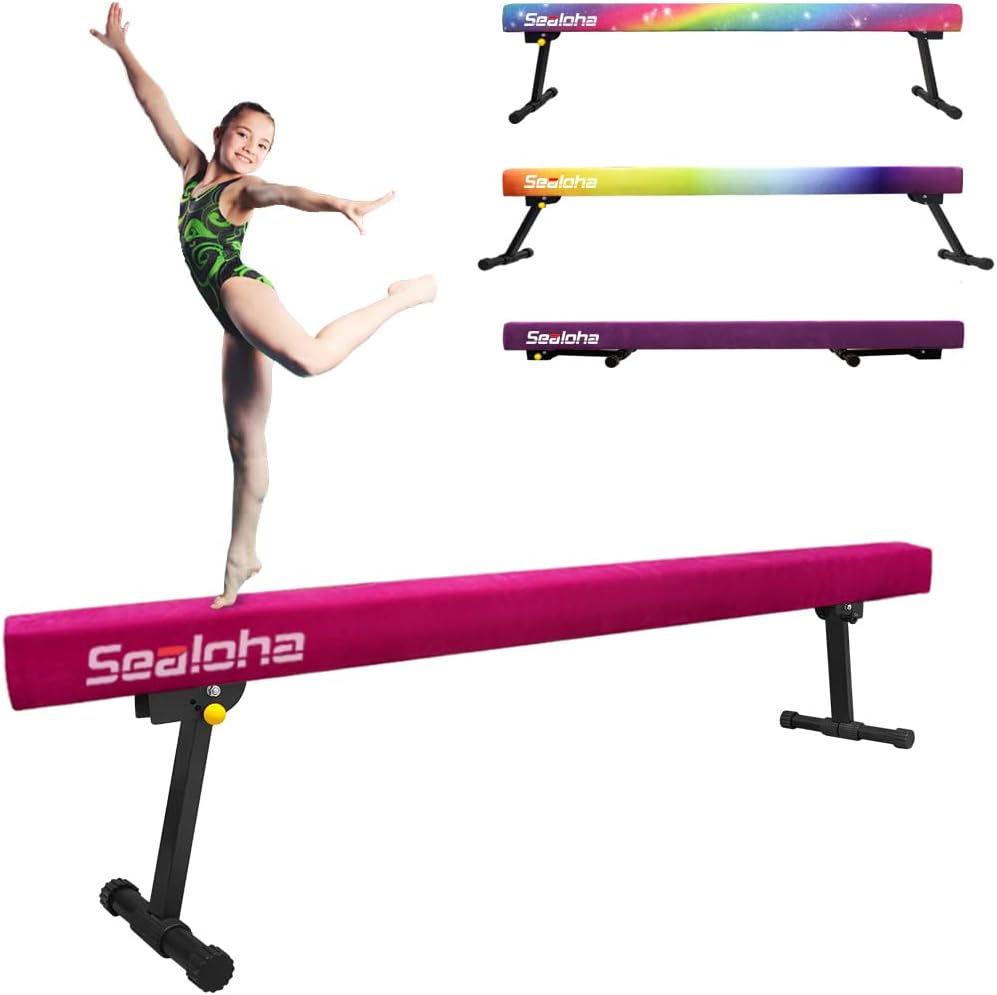 8ft Adjustable Foldable Balance Beam for Home Training