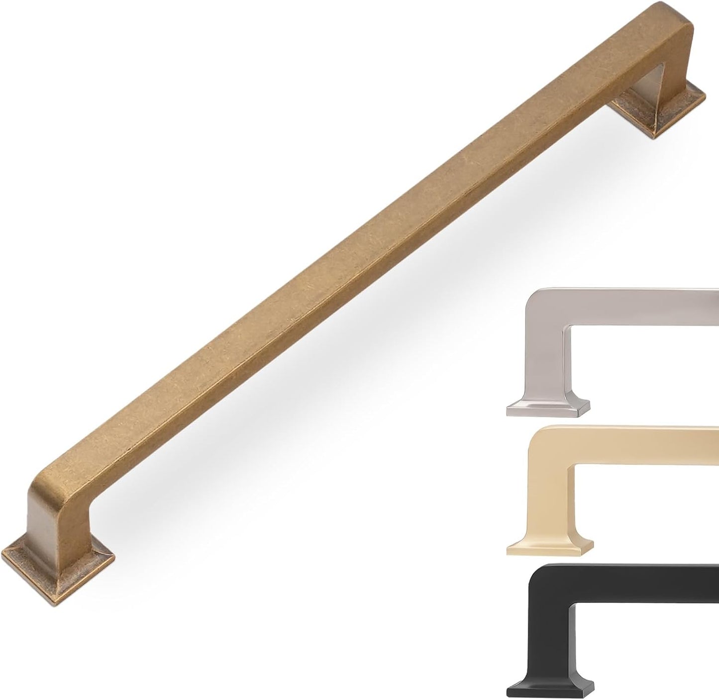 7-1/2 Inch Antique Brass Cabinet Pulls for Kitchen and More
