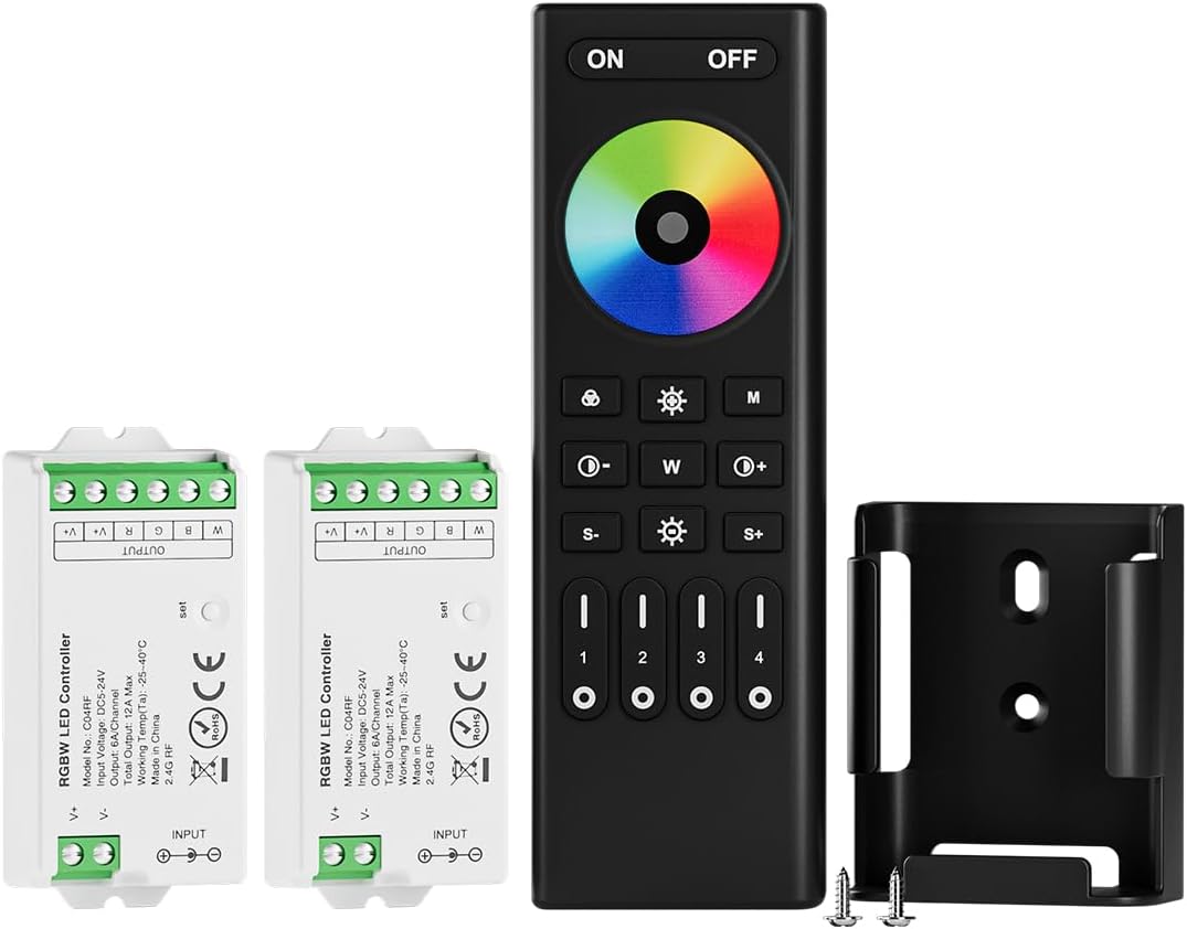 BTF-LIGHTING Wireless RF Remote Controller Kit for LED Strips