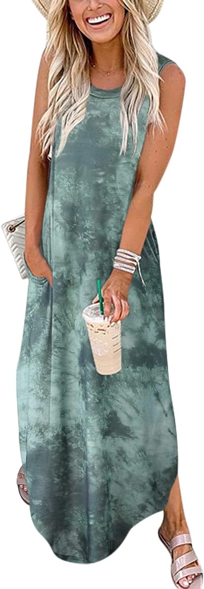 ANRABESS Women Summer Maxi Dress for Beach and Vacation Fun