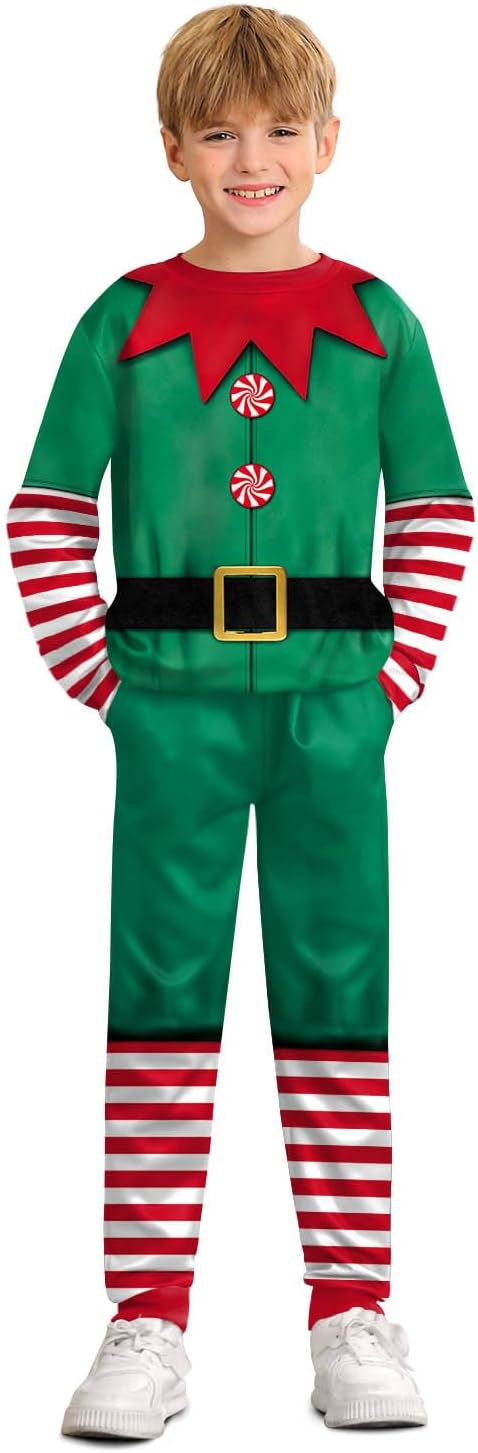 BesserBay Boys Funny Ugly Christmas 2 Piece Set for Kids