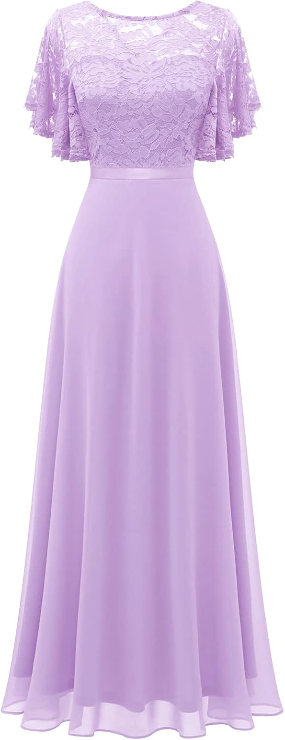 DRESSTELLS Womens Formal Dresses for Wedding Guest and Prom