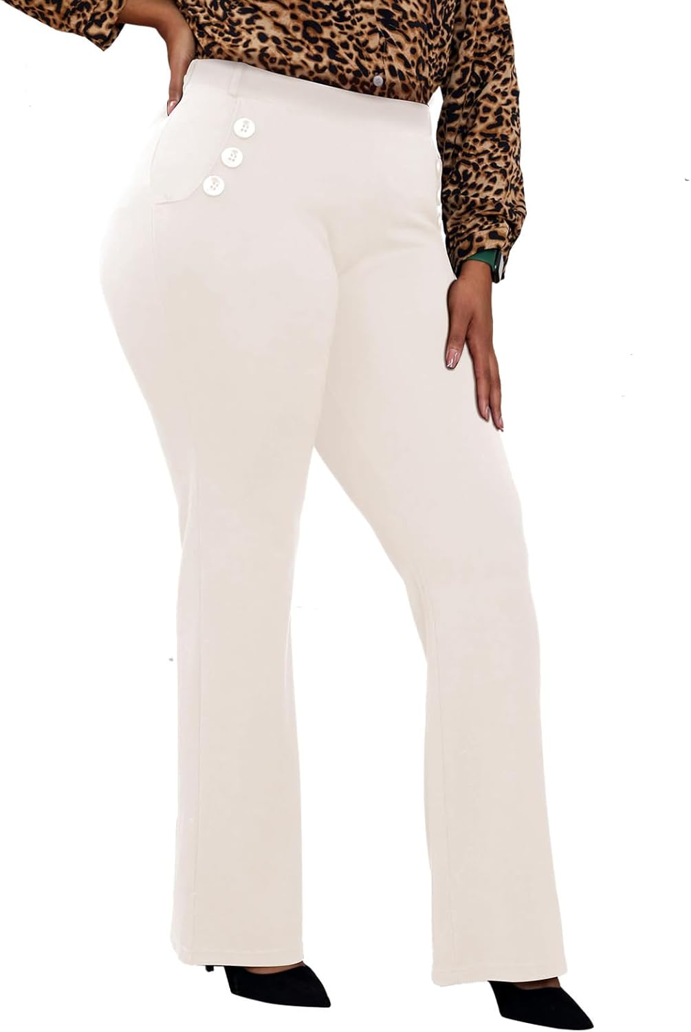 Wrinkle-Free Stretch Dress Pants for Women - Comfort & Style