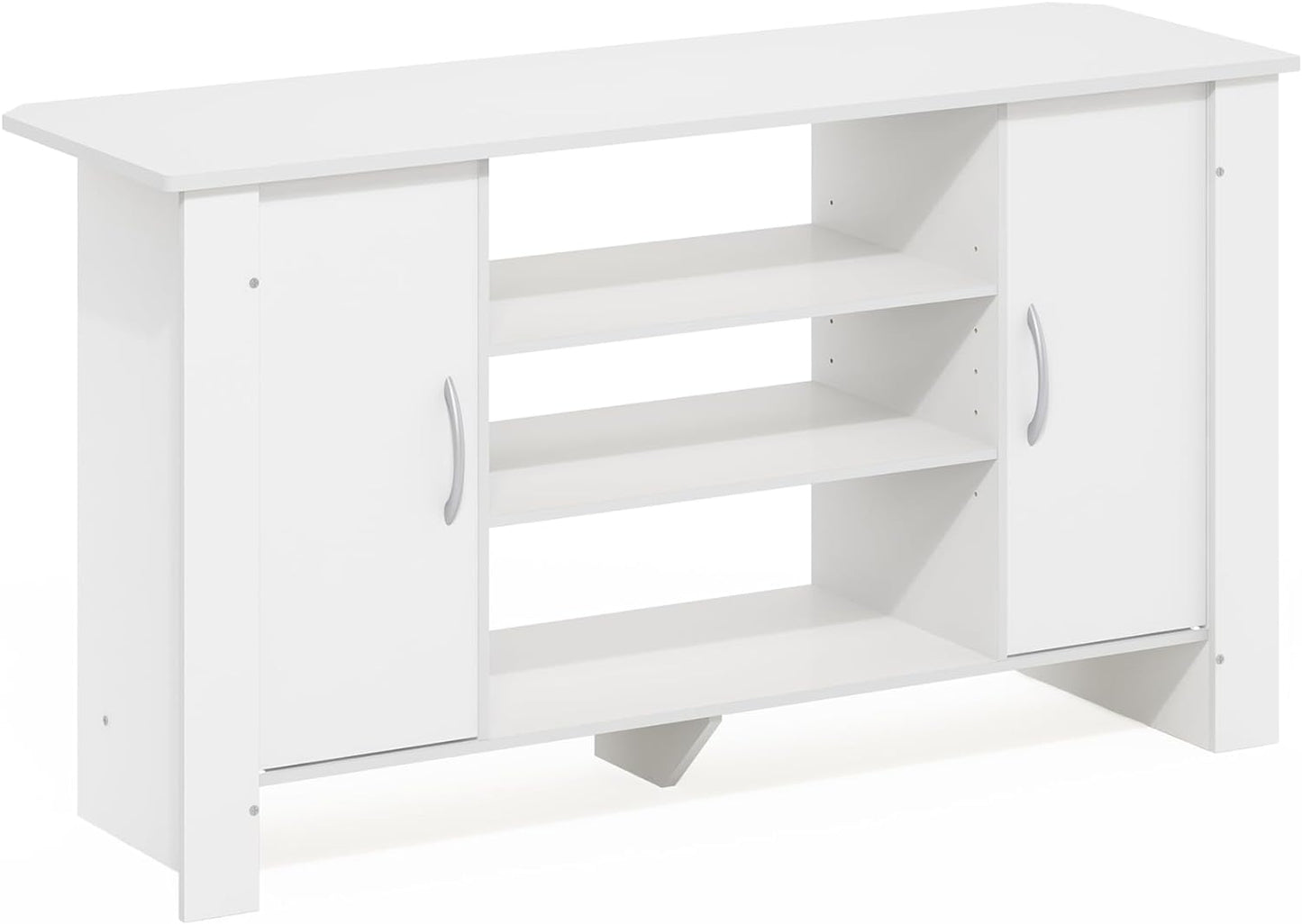 Space-Saving TV Stand, Furinno Econ, White