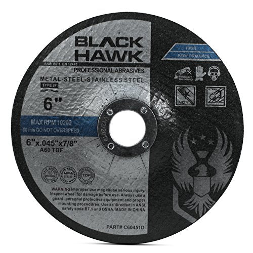 BHA Metal Cutting Discs 6 x .045 for Angle Grinders - 25 Pack