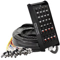 16 Channel 50 ft XLR Snake Cable SAXQ-16x8x50 - Durable Studio/Live