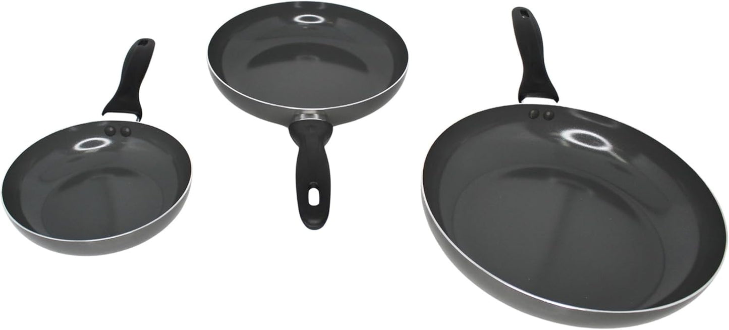 IMUSA Ceramic Nonstick Frying Pan Set for Healthy Cooking