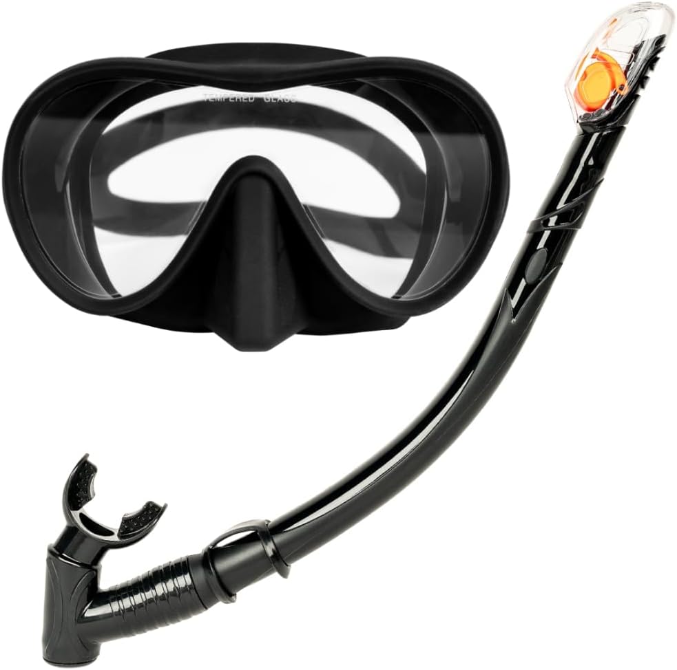 Anti-Fog Tempered Glass Snorkel Set SHNYEE