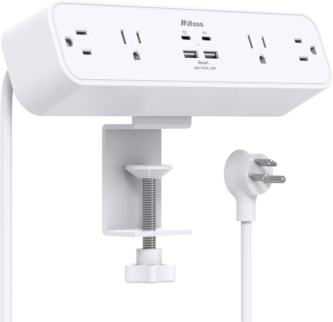 Mifaso PD30W Clamp Power Strip - Fast Charging Hub