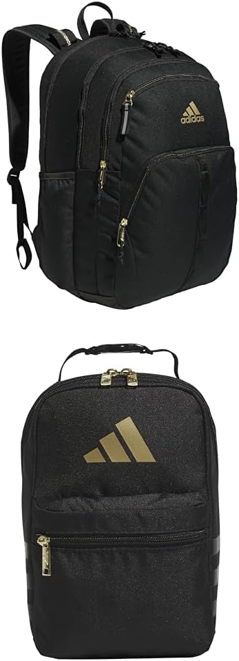adidas Prime Backpack with Santiago Lunch Bag for Easy Transport