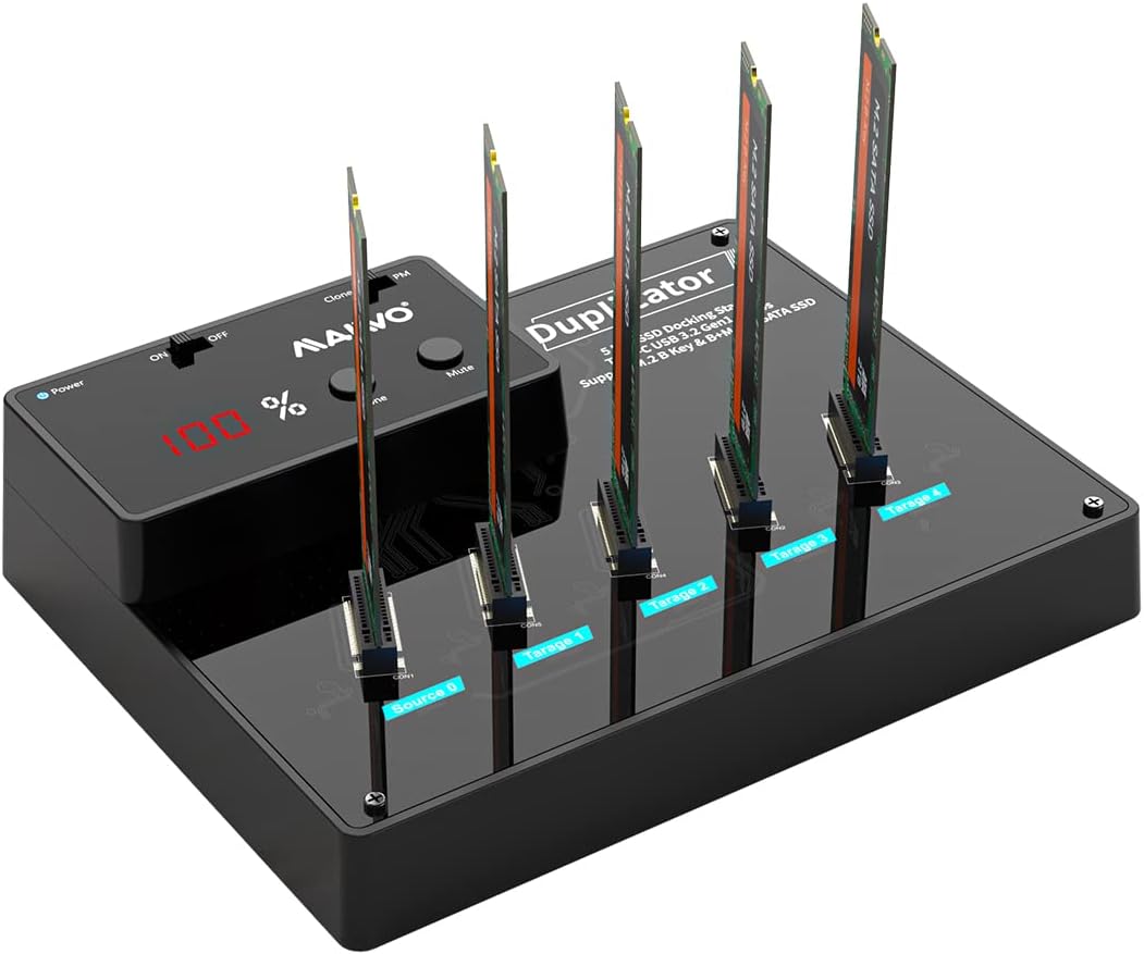 MAIWO M.2 SATA SSD Cloner Duplicator with 20TB Capacity