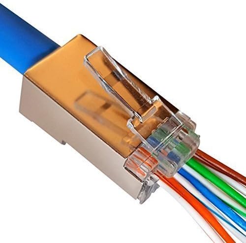 RJ45 Pass Through Network Cable Modular Plug for Fast Connections