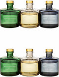 Bellevue Reed Diffuser Set - Six 6 fl oz Glass Diffusers, 3 Scents