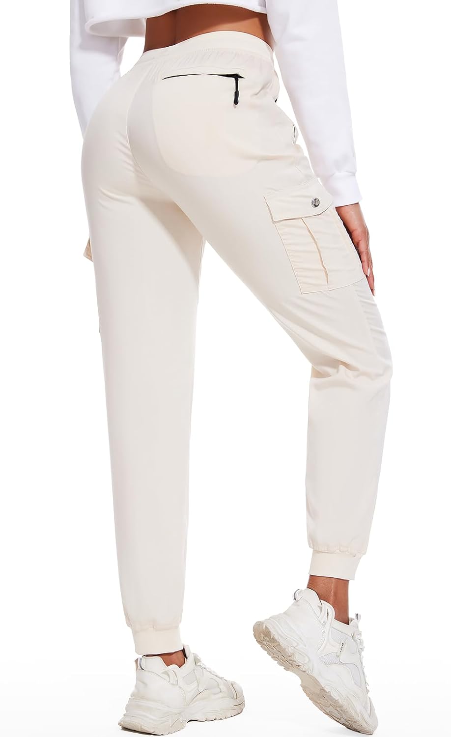 LadyJoy Cargo Pants for Women - Lightweight Hiking Joggers