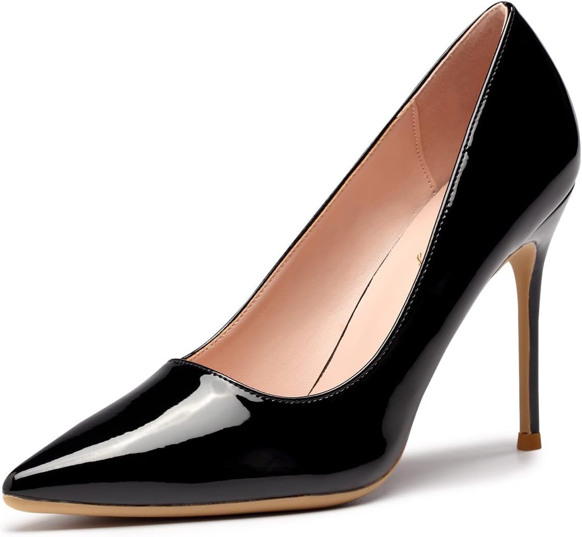 Pointed Toe High Heels for Women - Elegant Slip on Stilettos