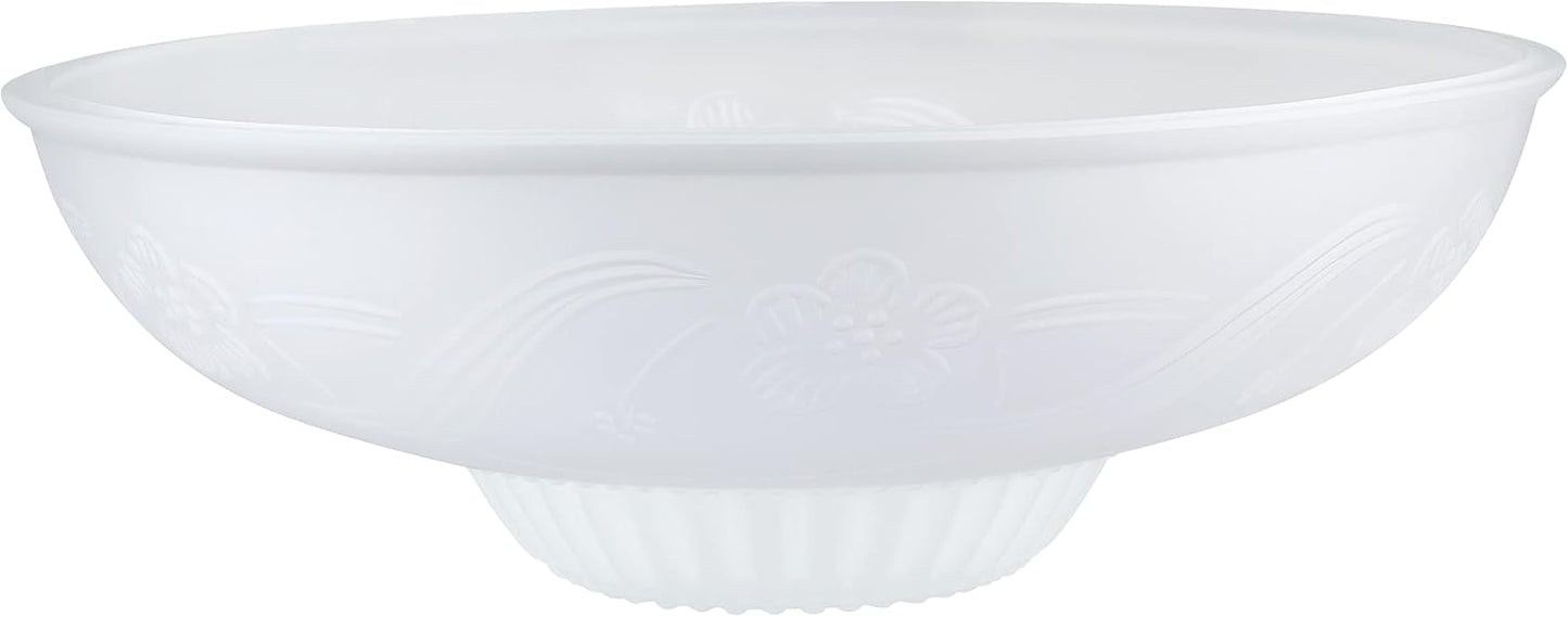 Frosted Transitional Style Replacement Glass Shade for Lamps