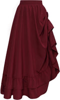 Scarlet Darkness Women Renaissance Skirt - Layered Ruffle Maxi